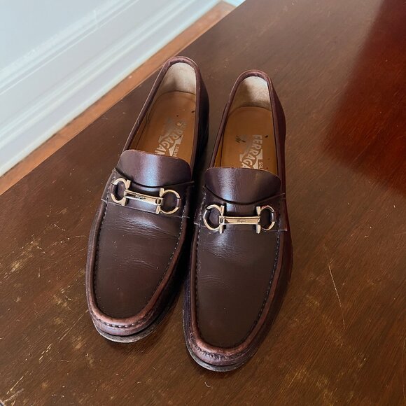Ferragamo Mens Burgundy Loafer main image 6